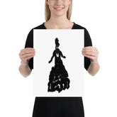 Lady Charlotte Minimalist Abstract Digital Wall Art Decor Matte Poster, Poster, $ 27.50, A Moment Of Now™